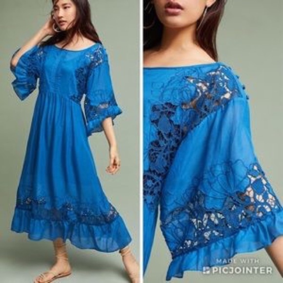 Anthropologie Dresses & Skirts - NWT ANTHROPOLOGIE MEADOW FLUTTER-SLEEVE DRESS